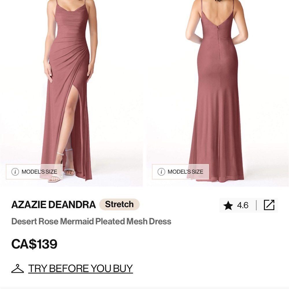 Azazie Desert Rose Bridesmaids Dress